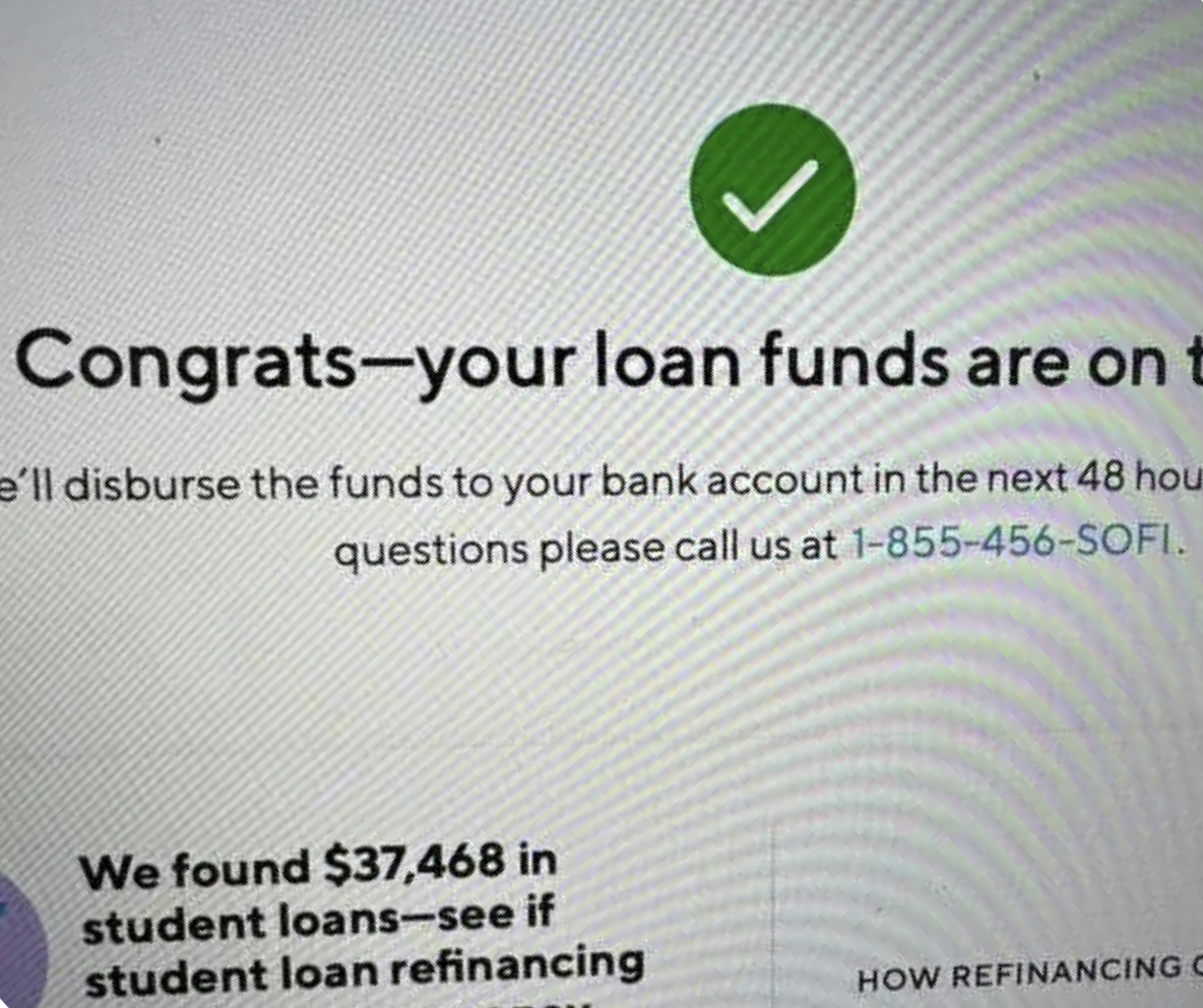 Loan funds approved confirmation